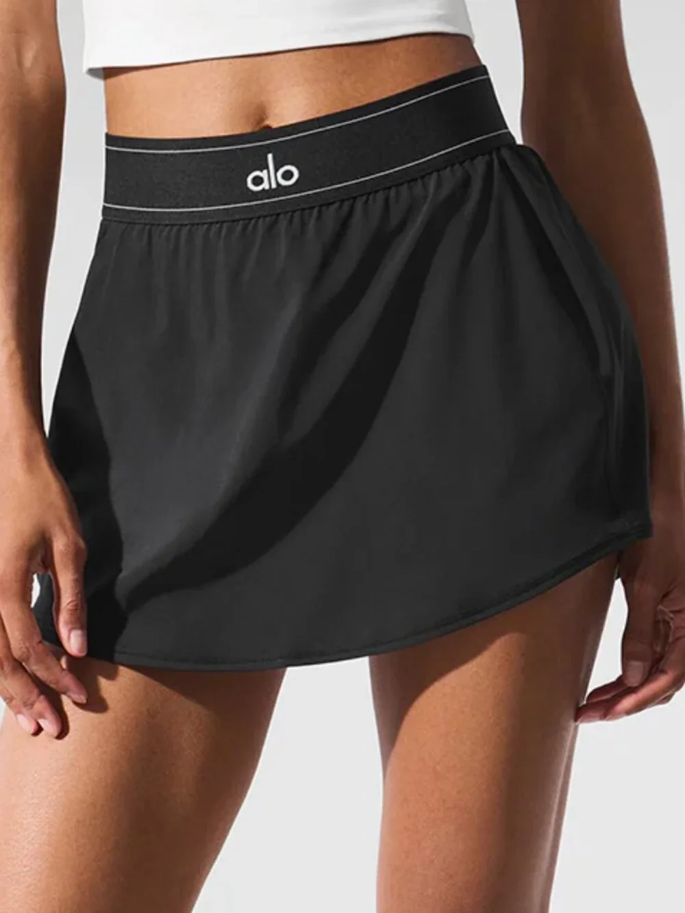 NWT Alo Yoga Match Point Tennis Skirt Black🧸